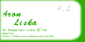 aron liska business card